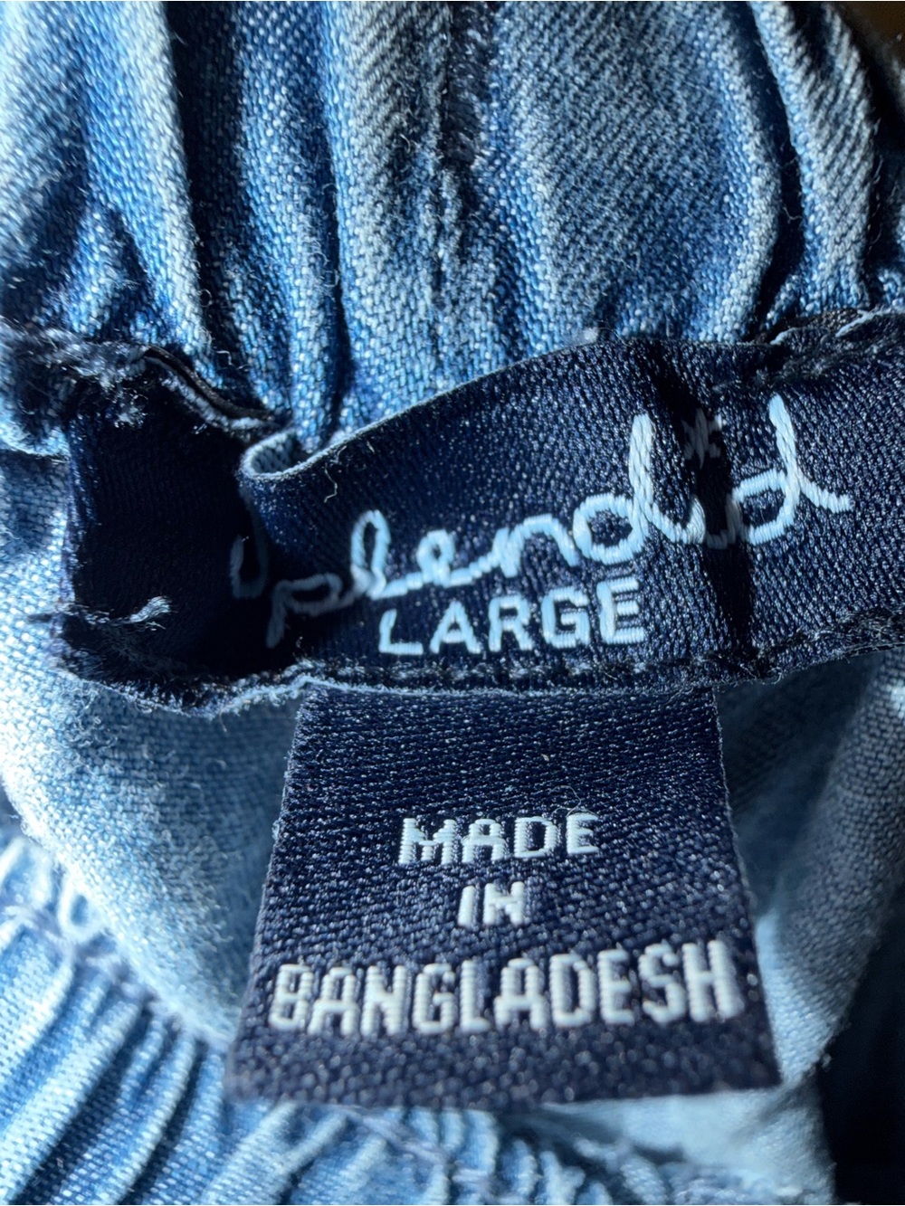 SPLENDID Angie Light Indigo Wide-Leg  Drawstring Pant with Tie  NWT’s  size Lg - Picture 6 of 16